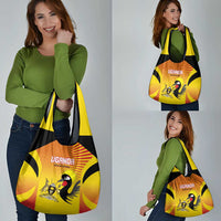 Uganda Cricket Grocery Bag Go Cricket Cranes Go - Wonder Print Shop