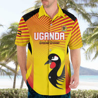 Custom Uganda Cricket Hawaiian Shirt Go Cricket Cranes Go - Wonder Print Shop