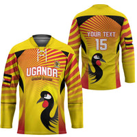 Custom Uganda Cricket Hockey Jersey Go Cricket Cranes Go - Wonder Print Shop