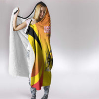 Uganda Cricket Hooded Blanket Go Cricket Cranes Go - Wonder Print Shop