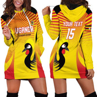 Custom Uganda Cricket Hoodie Dress Go Cricket Cranes Go - Wonder Print Shop