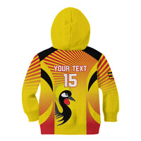 Custom Uganda Cricket Kid Hoodie Go Cricket Cranes Go - Wonder Print Shop