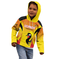 Custom Uganda Cricket Kid Hoodie Go Cricket Cranes Go - Wonder Print Shop