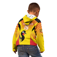 Custom Uganda Cricket Kid Hoodie Go Cricket Cranes Go - Wonder Print Shop