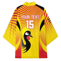 Custom Uganda Cricket Kimono Go Cricket Cranes Go - Wonder Print Shop
