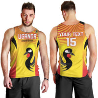 Custom Uganda Cricket Men Tank Top Go Cricket Cranes Go - Wonder Print Shop