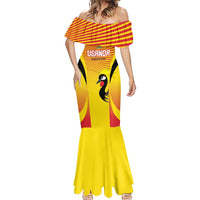 Custom Uganda Cricket Mermaid Dress Go Cricket Cranes Go - Wonder Print Shop
