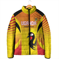Custom Uganda Cricket Padded Jacket Go Cricket Cranes Go - Wonder Print Shop