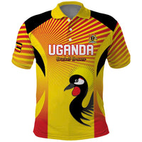 Custom Uganda Cricket Polo Shirt Go Cricket Cranes Go - Wonder Print Shop