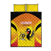 Uganda Cricket Quilt Bed Set Go Cricket Cranes Go - Wonder Print Shop