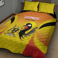 Uganda Cricket Quilt Bed Set Go Cricket Cranes Go - Wonder Print Shop