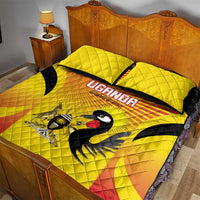 Uganda Cricket Quilt Bed Set Go Cricket Cranes Go - Wonder Print Shop