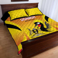 Uganda Cricket Quilt Bed Set Go Cricket Cranes Go - Wonder Print Shop