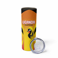Custom Uganda Cricket Skinny Tumbler Go Cricket Cranes Go - Wonder Print Shop