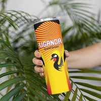 Custom Uganda Cricket Skinny Tumbler Go Cricket Cranes Go - Wonder Print Shop