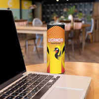 Custom Uganda Cricket Skinny Tumbler Go Cricket Cranes Go - Wonder Print Shop