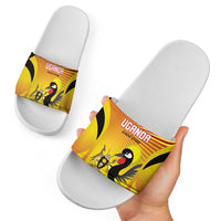 Uganda Cricket Slide Sandals Go Cricket Cranes Go - Wonder Print Shop
