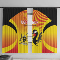 Uganda Cricket Window Curtain Go Cricket Cranes Go - Wonder Print Shop