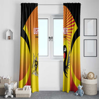 Uganda Cricket Window Curtain Go Cricket Cranes Go - Wonder Print Shop