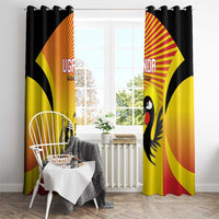 Uganda Cricket Window Curtain Go Cricket Cranes Go - Wonder Print Shop