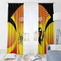 Uganda Cricket Window Curtain Go Cricket Cranes Go - Wonder Print Shop