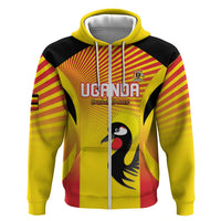 Custom Uganda Cricket Zip Hoodie Go Cricket Cranes Go - Wonder Print Shop