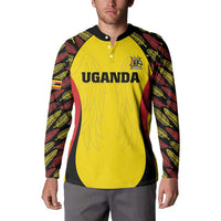 Custom Uganda Cricket Button Sweatshirt Go Cricket Cranes - Wonder Print Shop