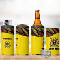 Custom Uganda Cricket 4 in 1 Can Cooler Tumbler Go Cricket Cranes - Wonder Print Shop