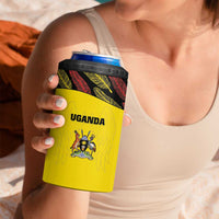 Custom Uganda Cricket 4 in 1 Can Cooler Tumbler Go Cricket Cranes - Wonder Print Shop