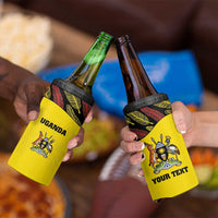 Custom Uganda Cricket 4 in 1 Can Cooler Tumbler Go Cricket Cranes - Wonder Print Shop