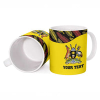 Custom Uganda Cricket Ceramic Mug Go Cricket Cranes - Wonder Print Shop