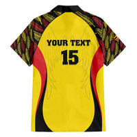 Custom Uganda Cricket Family Matching Off Shoulder Short Dress and Hawaiian Shirt Go Cricket Cranes - Wonder Print Shop