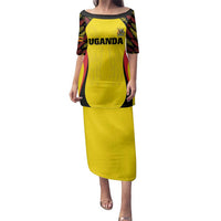 Custom Uganda Cricket Family Matching Puletasi and Hawaiian Shirt Go Cricket Cranes - Wonder Print Shop