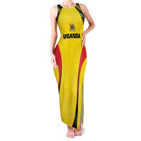 Custom Uganda Cricket Family Matching Tank Maxi Dress and Hawaiian Shirt Go Cricket Cranes - Wonder Print Shop