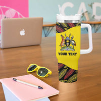 Custom Uganda Cricket Tumbler With Handle Go Cricket Cranes - Wonder Print Shop