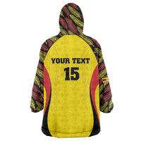 Custom Uganda Cricket Wearable Blanket Hoodie Go Cricket Cranes - Wonder Print Shop
