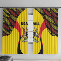 Uganda Cricket Window Curtain Go Cricket Cranes - Wonder Print Shop