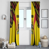 Uganda Cricket Window Curtain Go Cricket Cranes - Wonder Print Shop