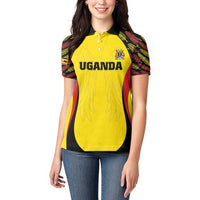 Custom Uganda Cricket Women Polo Shirt Go Cricket Cranes - Wonder Print Shop