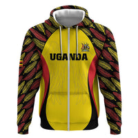 Custom Uganda Cricket Zip Hoodie Go Cricket Cranes - Wonder Print Shop