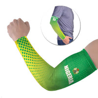 Custom Nigeria Cricket Arm Sleeves Come On Yellow Greens - Wonder Print Shop