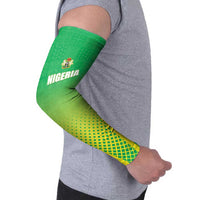 Custom Nigeria Cricket Arm Sleeves Come On Yellow Greens - Wonder Print Shop