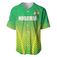 Custom Nigeria Cricket Baseball Jersey Come On Yellow Greens - Wonder Print Shop