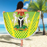 Nigeria Cricket Beach Blanket Come On Yellow Greens - Wonder Print Shop