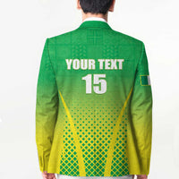 Custom Nigeria Cricket Blazer Come On Yellow Greens - Wonder Print Shop