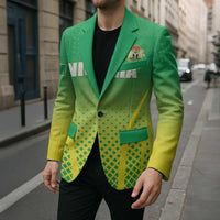 Custom Nigeria Cricket Blazer Come On Yellow Greens - Wonder Print Shop