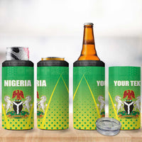 Custom Nigeria Cricket 4 in 1 Can Cooler Tumbler Come On Yellow Greens - Wonder Print Shop