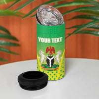 Custom Nigeria Cricket 4 in 1 Can Cooler Tumbler Come On Yellow Greens - Wonder Print Shop