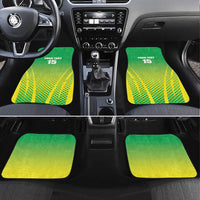 Nigeria Cricket Car Mats Come On Yellow Greens - Wonder Print Shop