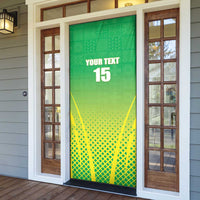 Custom Nigeria Cricket Door Cover Come On Yellow Greens - Wonder Print Shop
